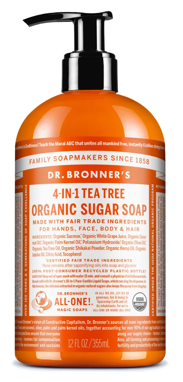 Dr Bronner's Organic Pump Soap Tea Tree