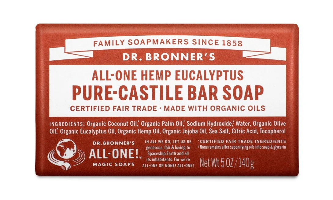 Dr Bronner's Pure-Castile Bar Soap Eucalyptus