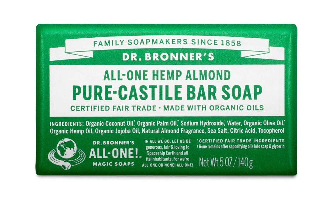 Dr Bronner's 18-in-1 Pure Castile MAGIC BAR SOAP Almond 140g