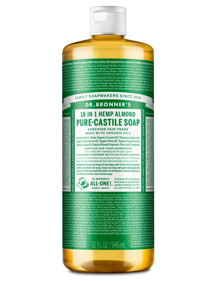 Dr Bronner's 18-in-1 Pure Castile MAGIC SOAP Almond - Image 4