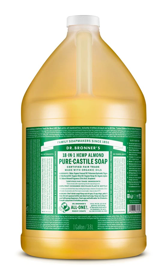 Dr Bronner's 18-in-1 Pure Castile MAGIC SOAP Almond - Image 5