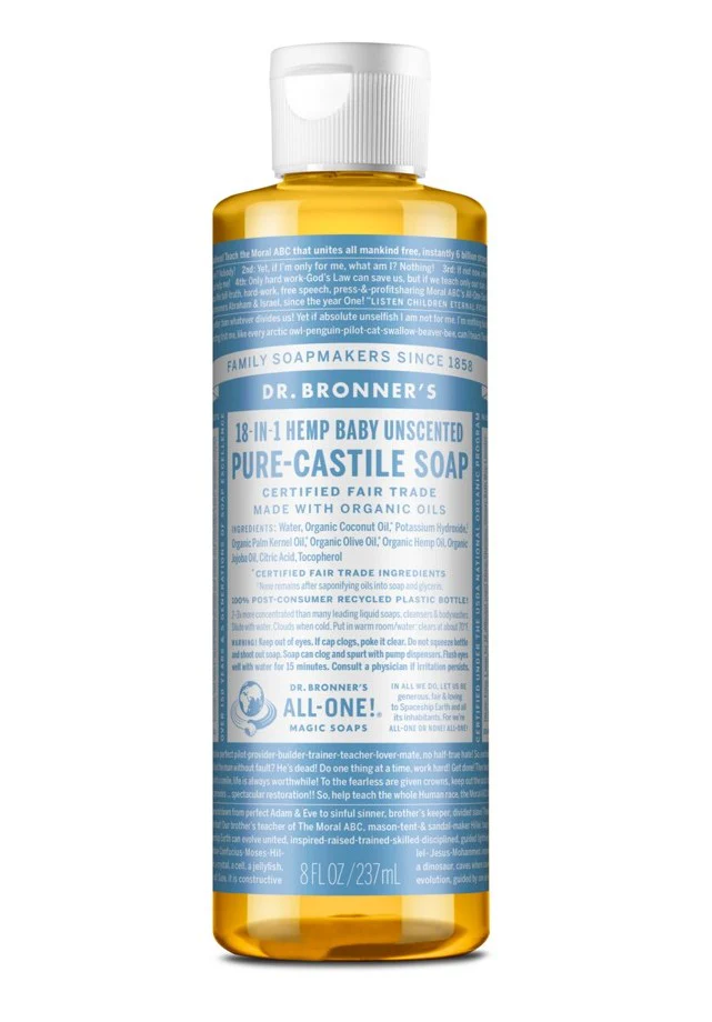 Dr Bronner's 18-in-1 Pure Castile MAGIC SOAP Baby Unscented - Image 2