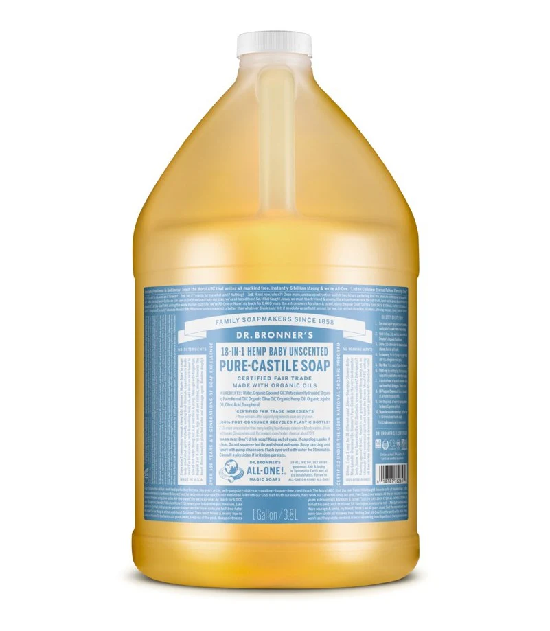 Dr Bronner's 18-in-1 Pure Castile MAGIC SOAP Baby Unscented - Image 5