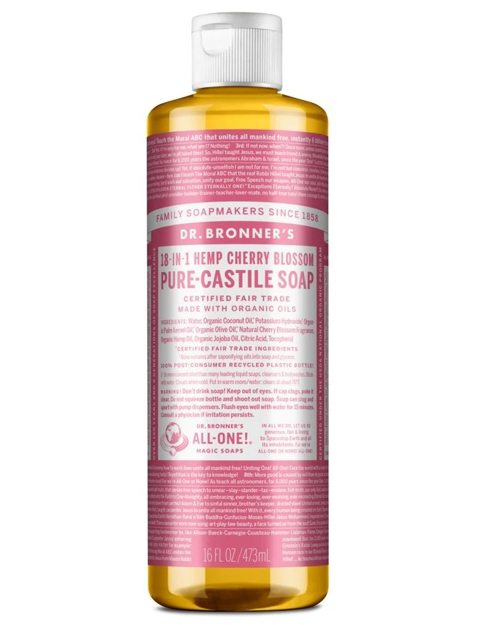 Dr Bronner's 18-in-1 Pure Castile MAGIC SOAP Cherry Blossom - Image 3
