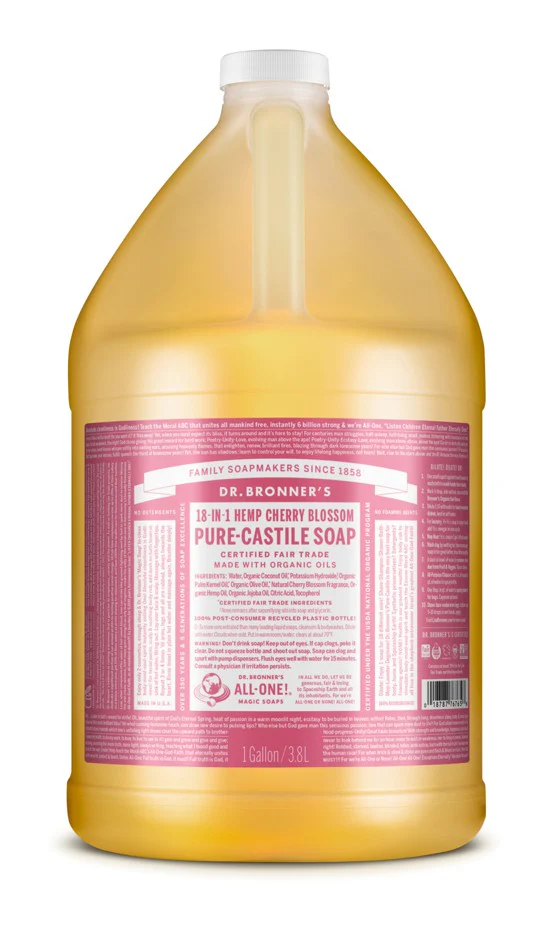 Dr Bronner's 18-in-1 Pure Castile MAGIC SOAP Cherry Blossom - Image 5