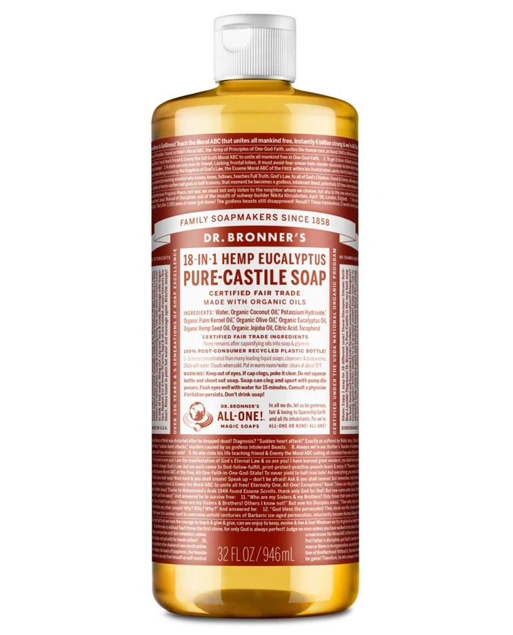 Dr Bronner's 18-in-1 Pure Castile MAGIC SOAP Eucalyptus - Image 4