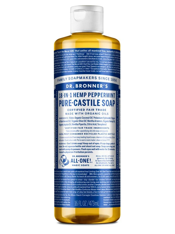 Dr Bronner's 18-in-1 Pure Castile MAGIC SOAP Peppermint - Image 3