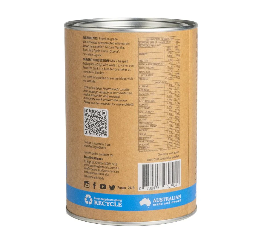 Eden Healthfoods Ultimate Protein Vanilla - Image 3