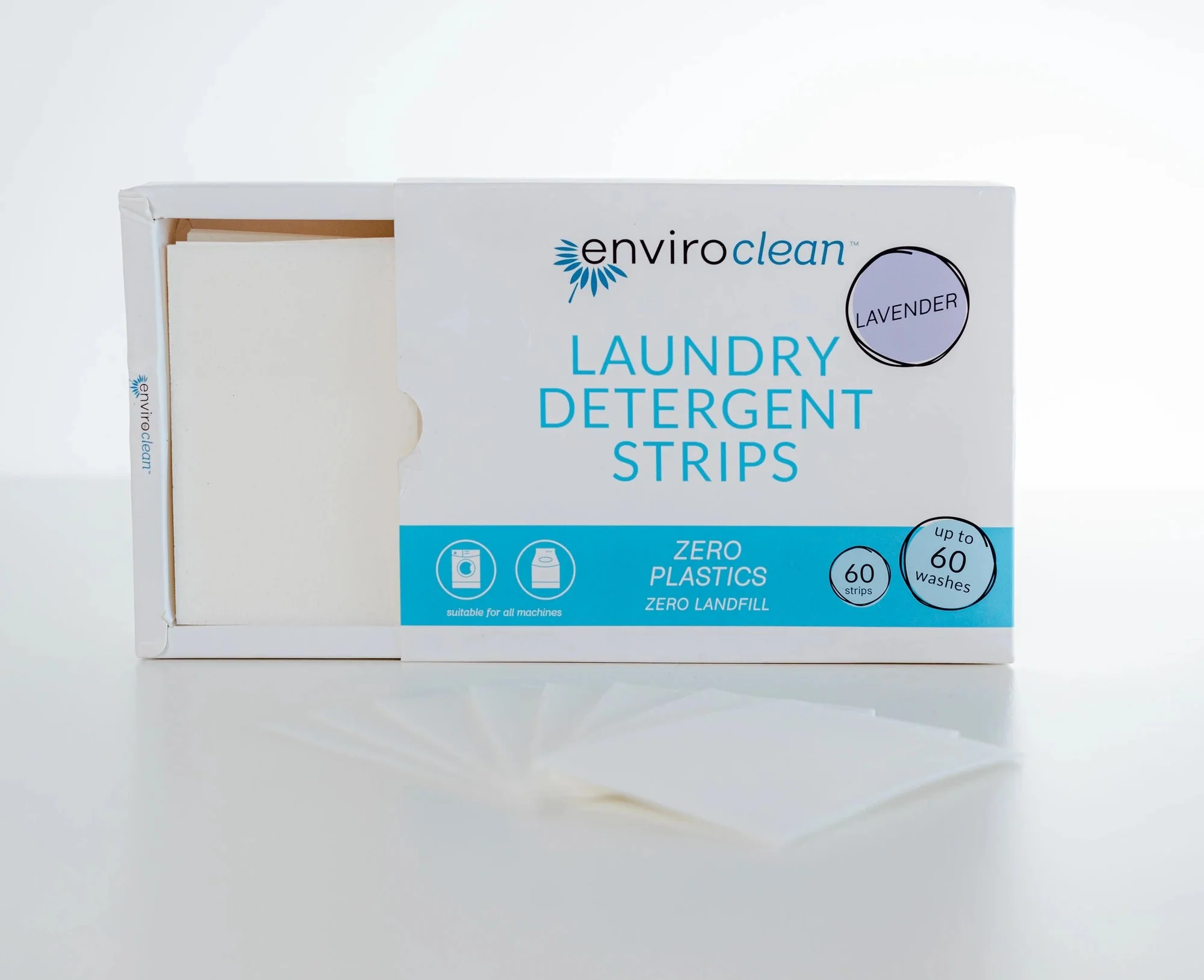 EnviroClean Laundry Detergent Strips Lavender 60 strips