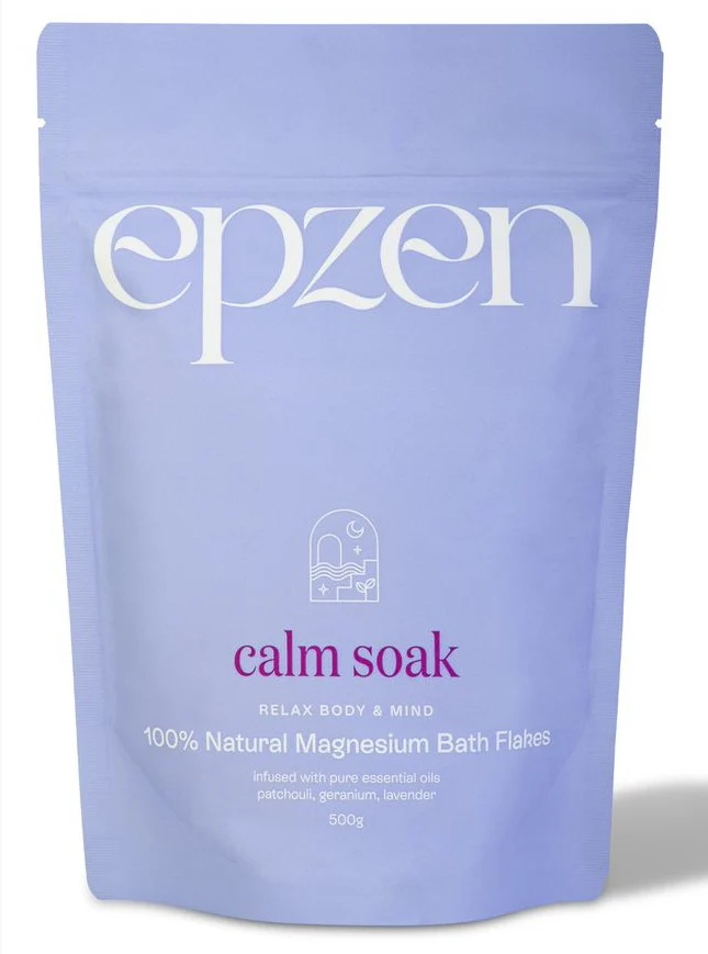 EpZen Calm Soak 100% Natural Magnesium Bath Flakes 500g