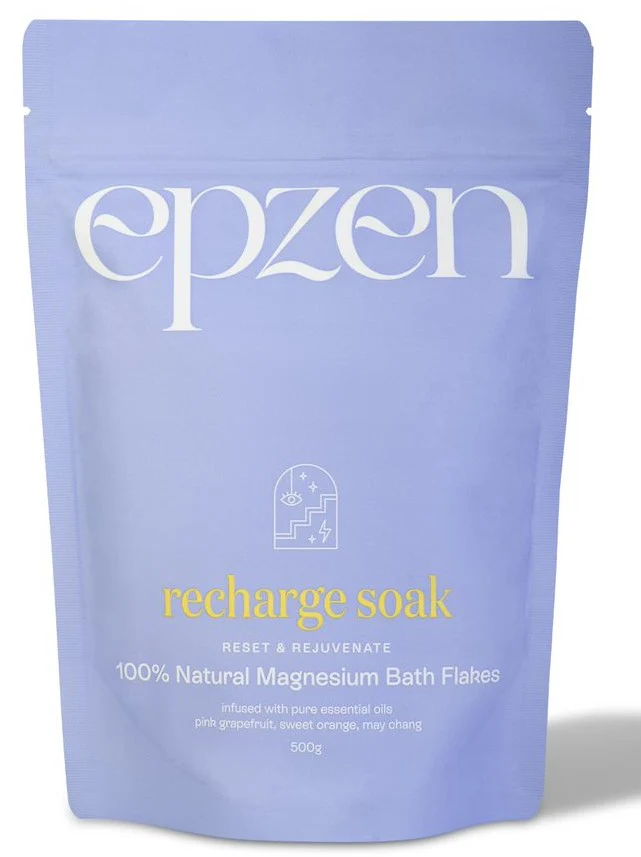 EpZen Recharge Soak 100% Natural Magnesium Bath Flakes 500g