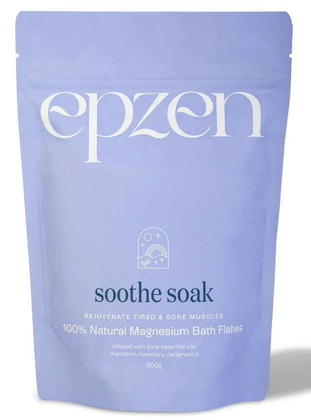 EpZen Soothe Soak 100% Natural Magnesium Bath Flakes 500g