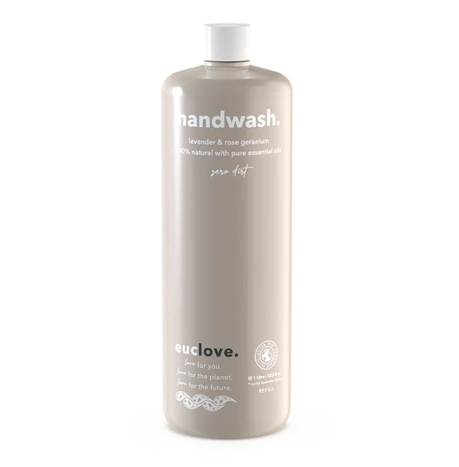 Euclove Natural Hand Wash Lavender & Rose Geranium - Image 3