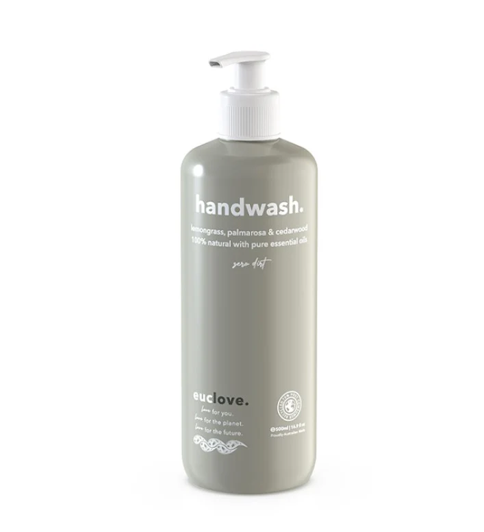 Euclove Natural Hand Wash Lemongrass & Cedarwood