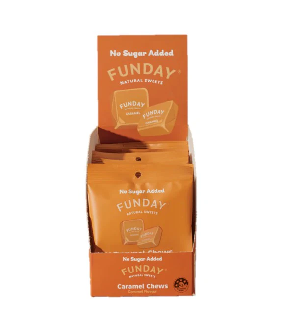 Funday Caramel Chews 45g - Box of 12