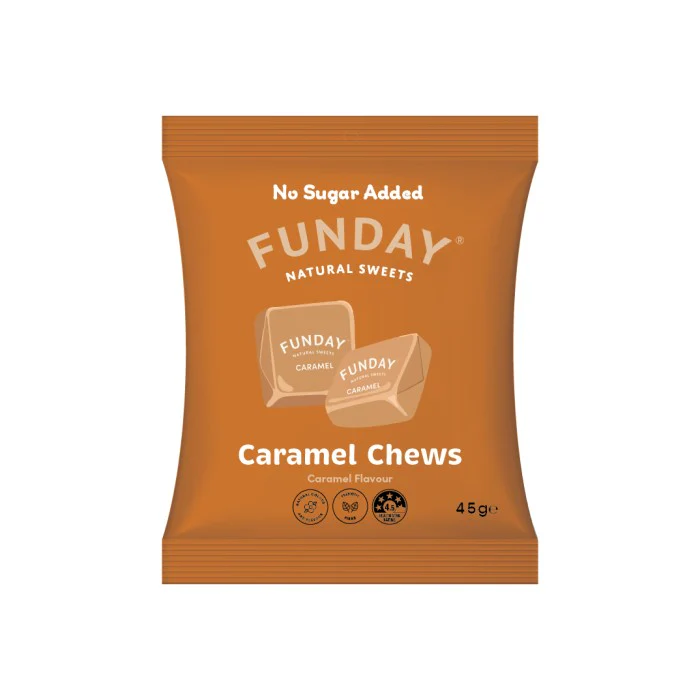 Funday Caramel Chews 45g - Box of 12 - Image 2