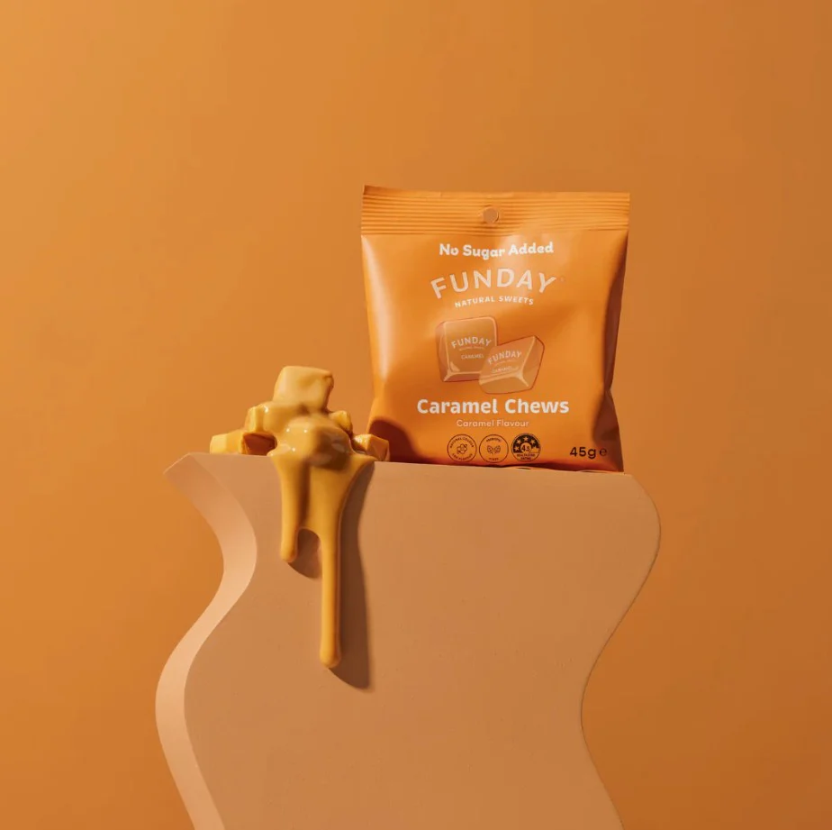 Funday Caramel Chews 45g - Box of 12 - Image 4
