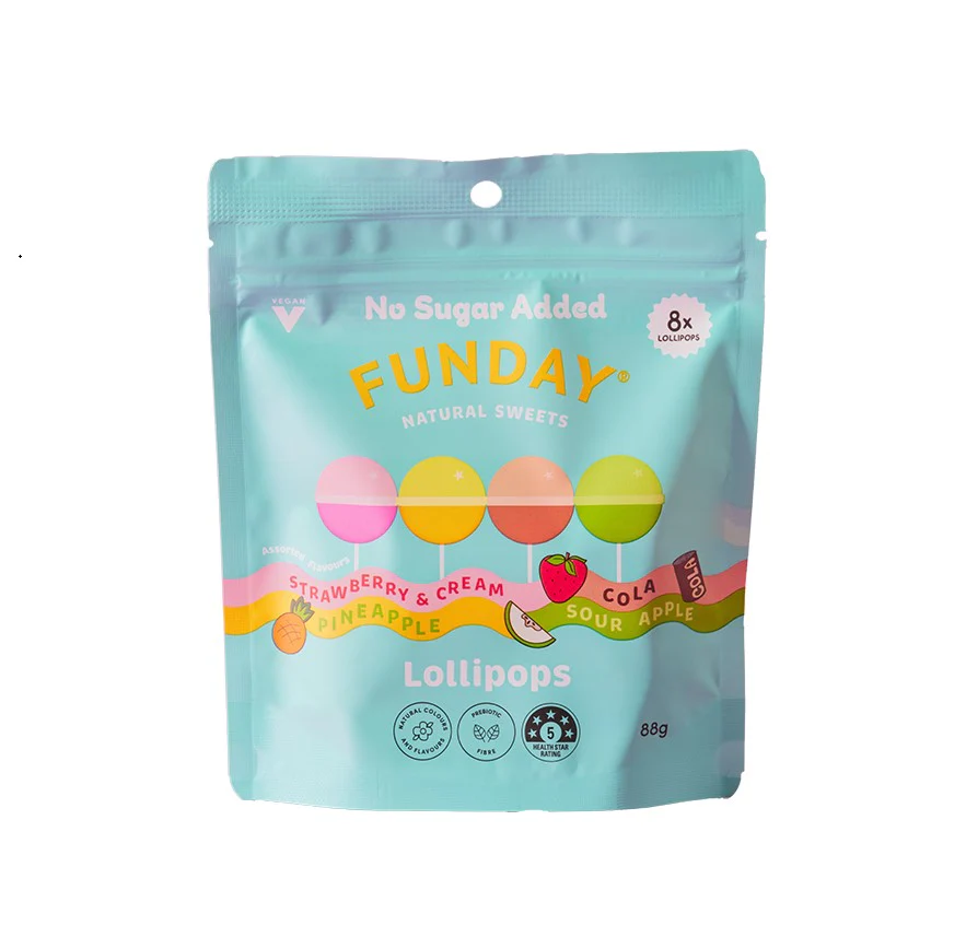 Funday Share Bag 8 Lollipops 88g