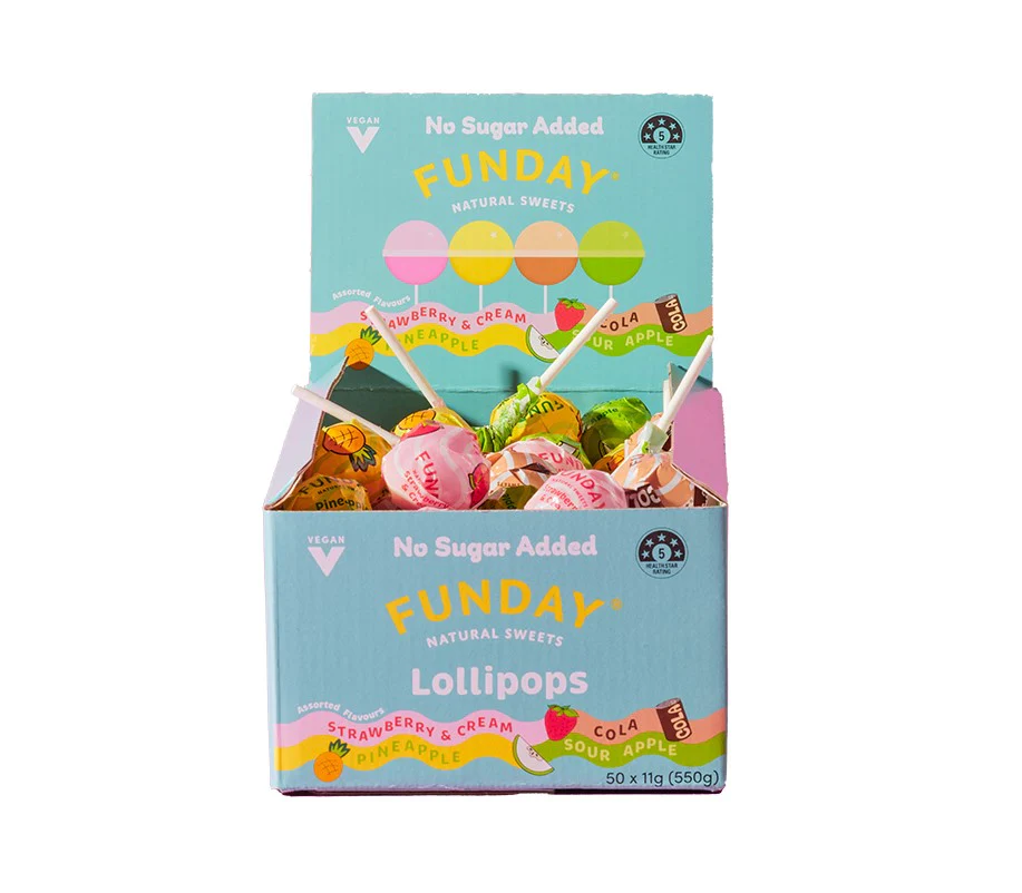 Funday Singles Lollipops 11g - Box of 50