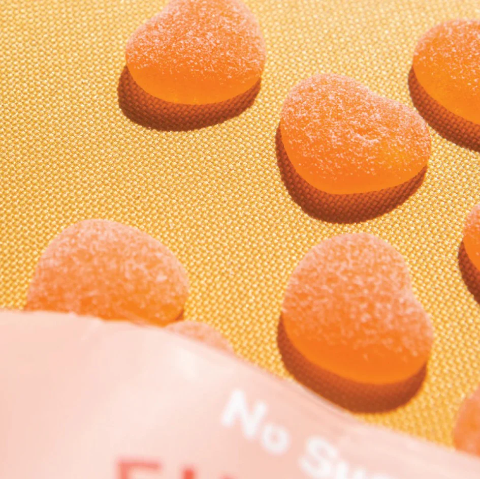Funday Sour Peach Hearts 50g - Box of 12 - Image 4