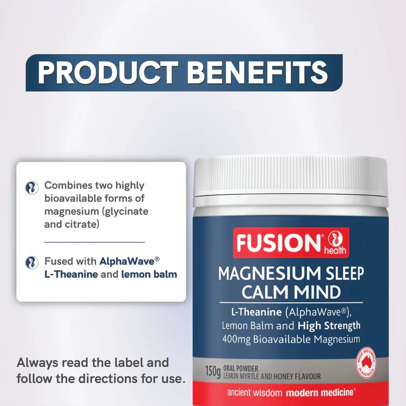 Fusion Health Magnesium Sleep Calm Mind 150g - Image 4