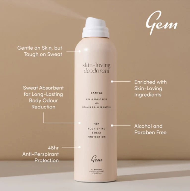 Gem Care Skin Loving Deodorant Santal 207ml - Image 2