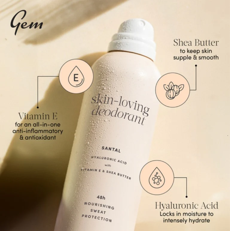Gem Care Skin Loving Deodorant Santal 207ml - Image 3
