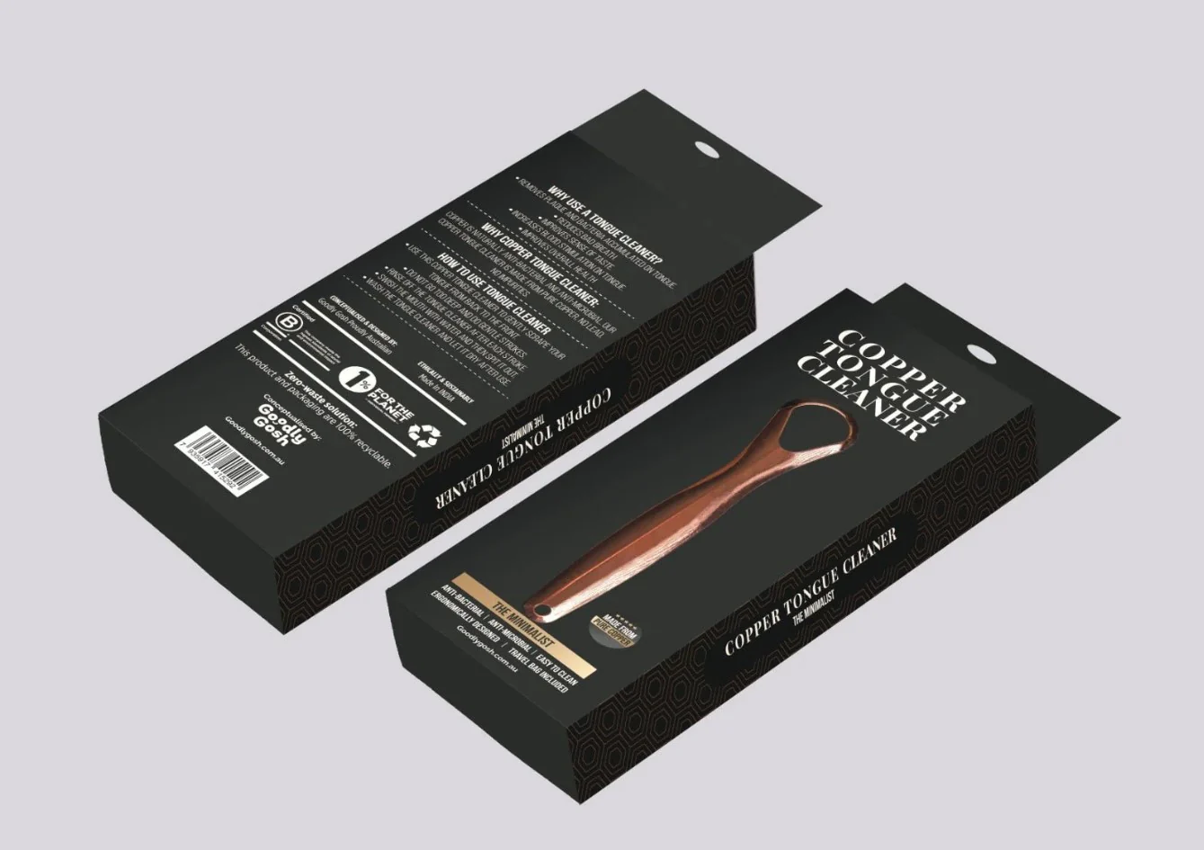 Goodly Gosh Copper Tongue Cleaner Minimalist - Image 2