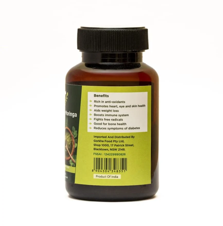 Gorkha Moringa Capsule 60 vegetable capsules - Image 4