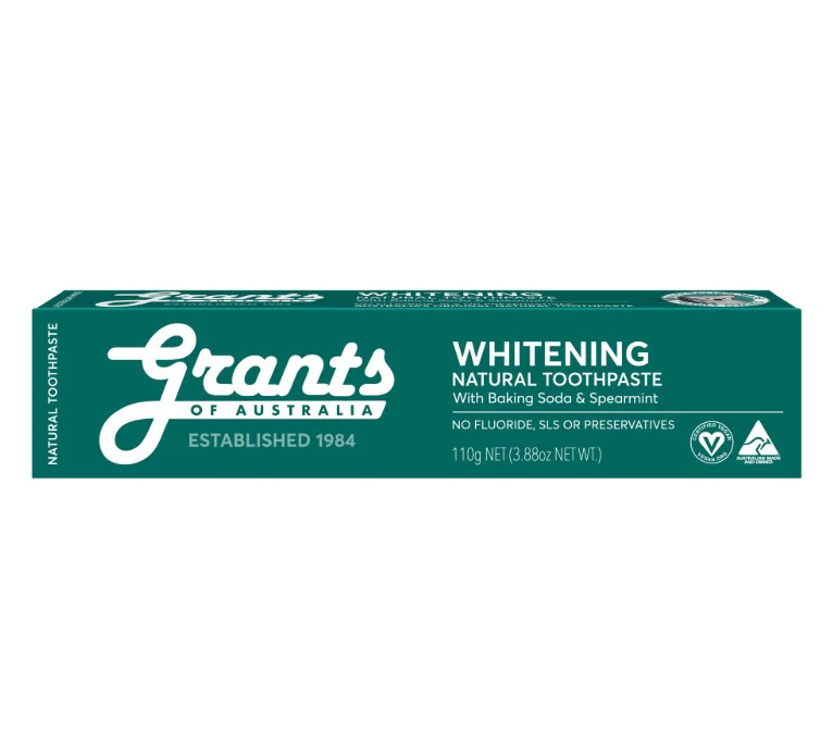 Grants Toothpaste Whitening Spearmint Fluoride Free 110g (Box of 12) - Image 4