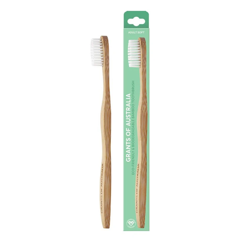 Grants Adult Bamboo Toothbrush Soft - 12 Pack
