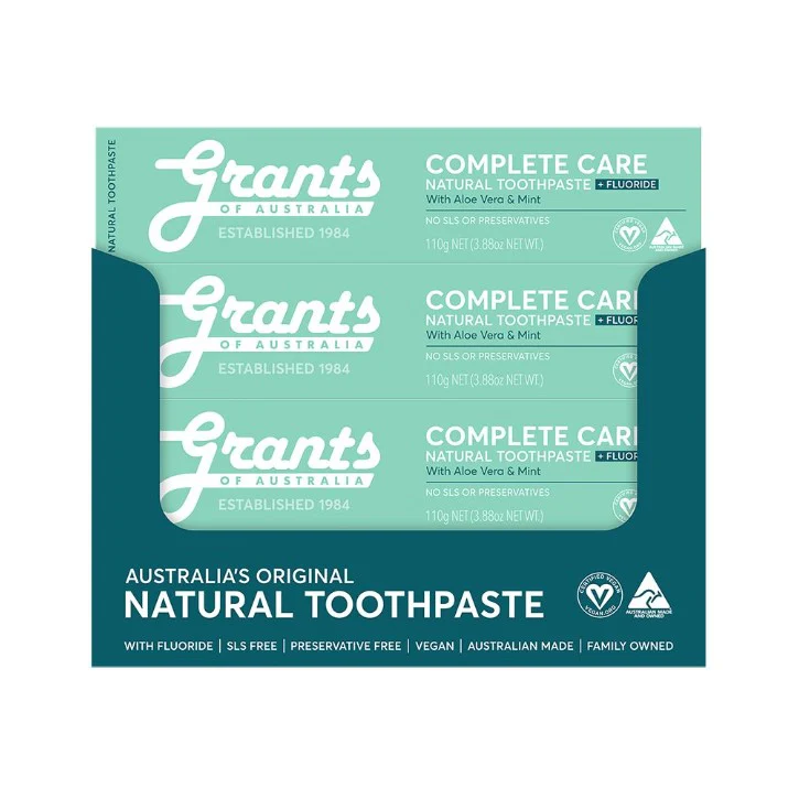 Grants Complete Care Toothpaste with Fluoride 110g (box of 12) - Image 2