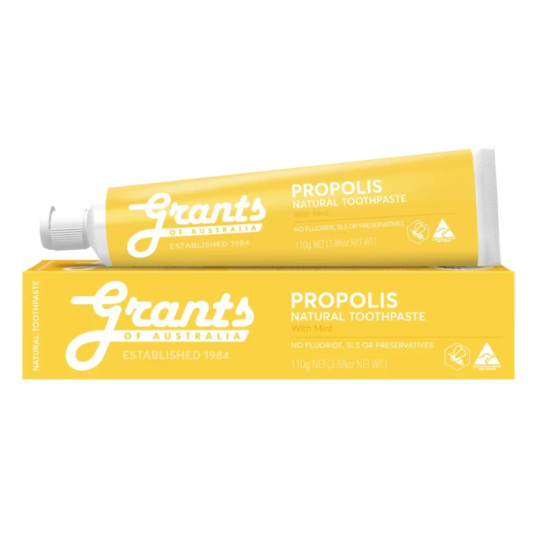 Grants Propolis Natural Toothpaste Fluoride Free - 12 Pack - Image 2