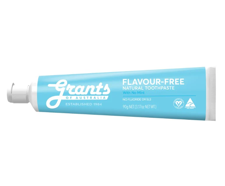 Grants Toothpaste Flavour Free Fluoride Free 90g  - Box of 12 - Image 3