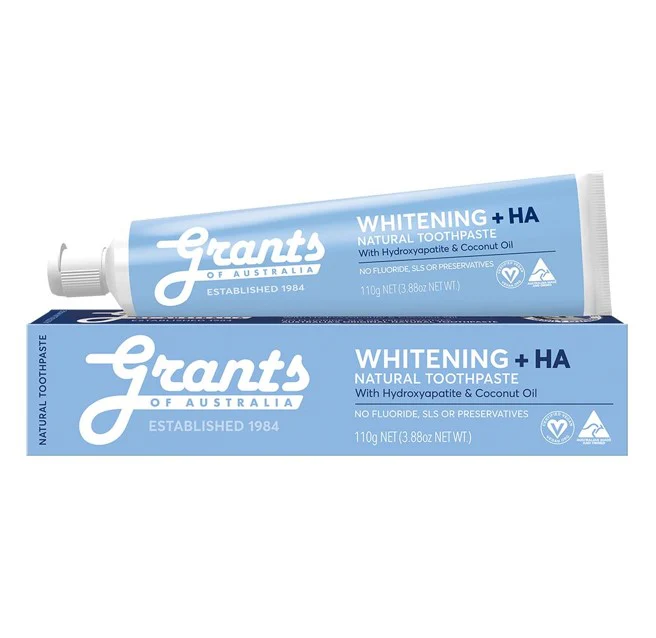 Grants Whitening + HA Natural Toothpaste