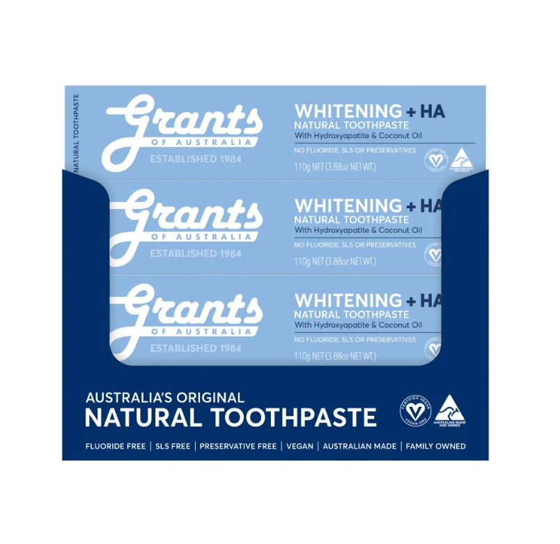 Grants Whitening + HA Natural Toothpaste - Image 2