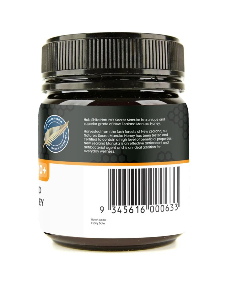 Hab Shifa Manuka Honey New Zealand (UMF 20+)MGO850+ 250g - Image 3