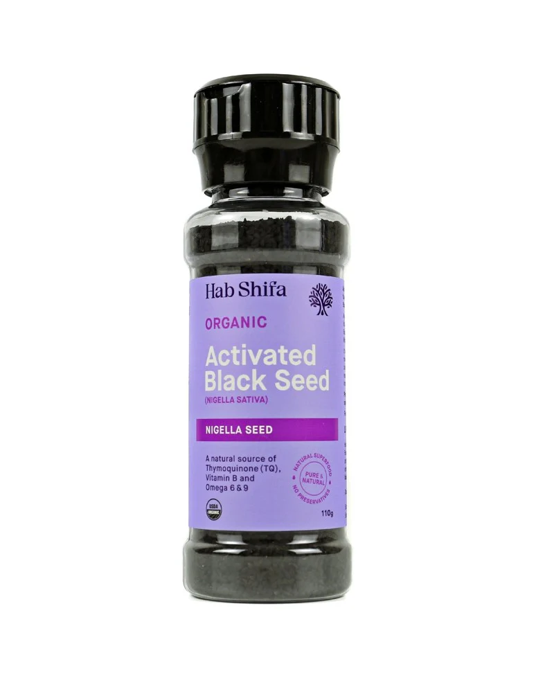 Hab Shifa Organic Activated Black Seed Grinder 110g