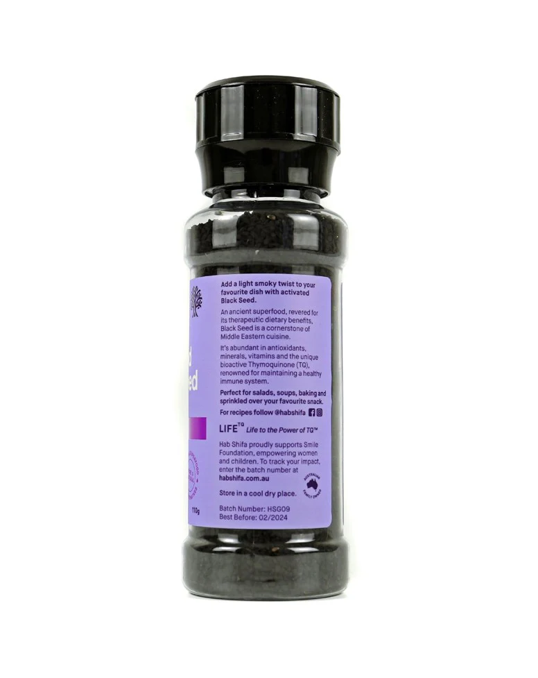 Hab Shifa Organic Activated Black Seed Grinder 110g - Image 2