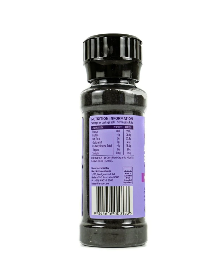 Hab Shifa Organic Activated Black Seed Grinder 110g - Image 3