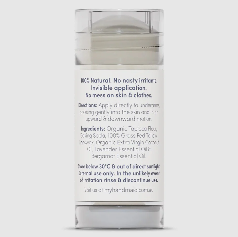 Handmaid Natural Deodorant Lavender & Bergamot 50g - Image 2