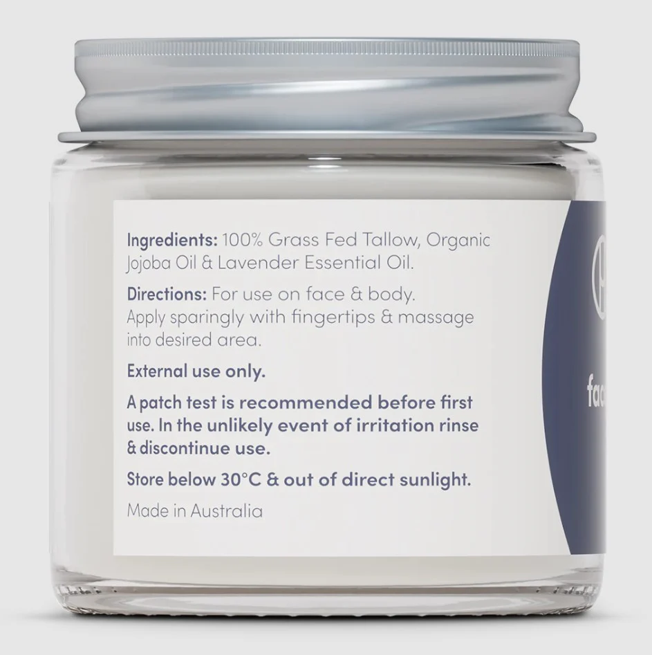 Handmaid Whipped Tallow Face and Body Balm Lavender 80g - Image 2