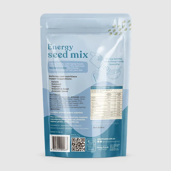 Hemp Foods Australia Energy Seed Mix 180g - Image 2
