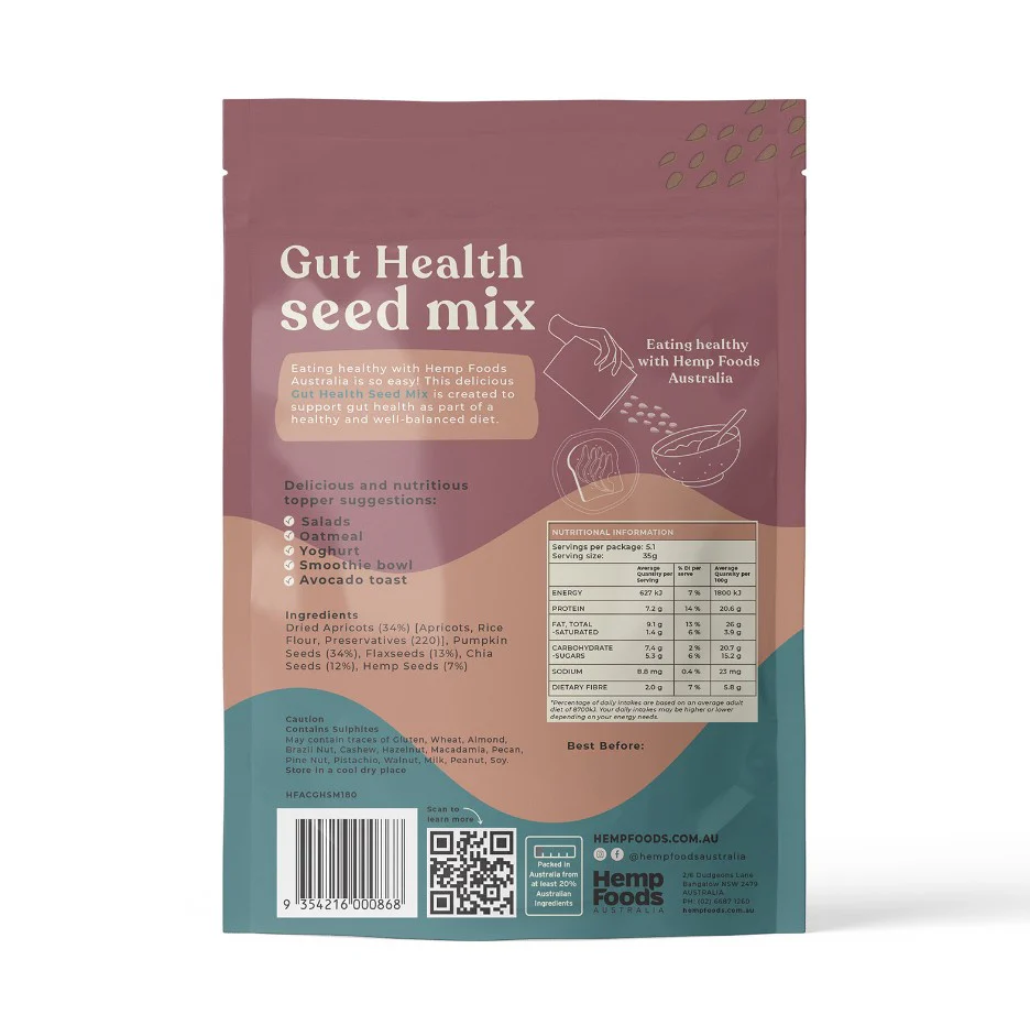Hemp Foods Australia Gut health Seed Mix 180g - Image 2