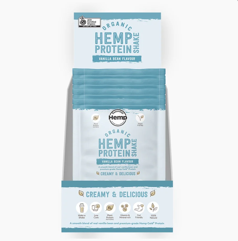 Hemp Foods Australia Organic Hemp Protein Shake 35g Single Serve Tray of 7 - Image 2