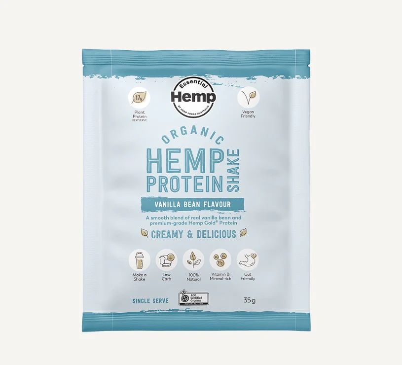 Hemp Foods Australia Organic Hemp Protein Shake 35g Single Serve Tray of 7 - Image 3