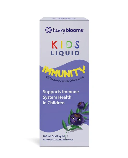 Henry Blooms Kids Liquid Immunity Elderberry w/ Olive leaf 100ml