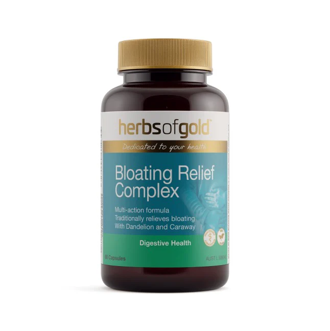 Herbs of Gold Bloating Relief Complex 60 Capsules