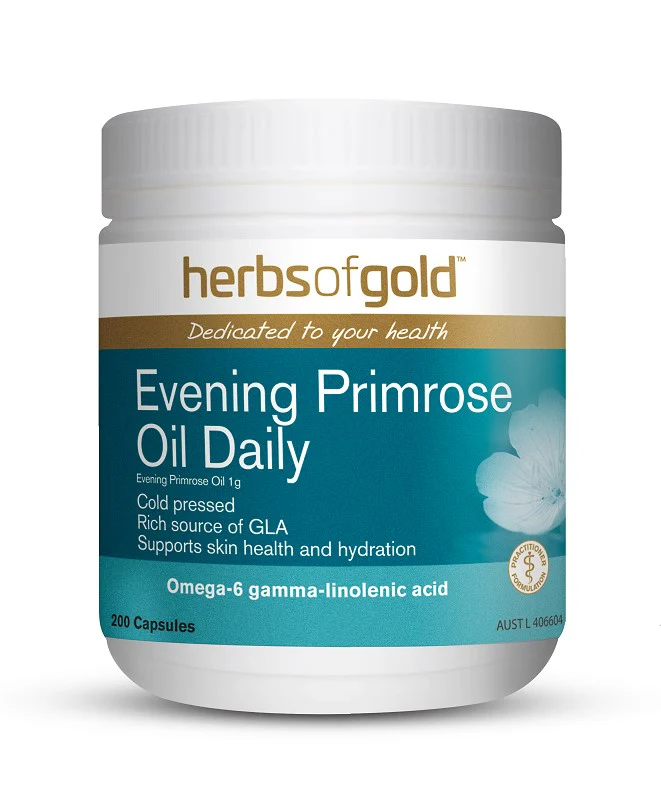Herbs of Gold Evening Primrose Oil Daily 200 Capsules