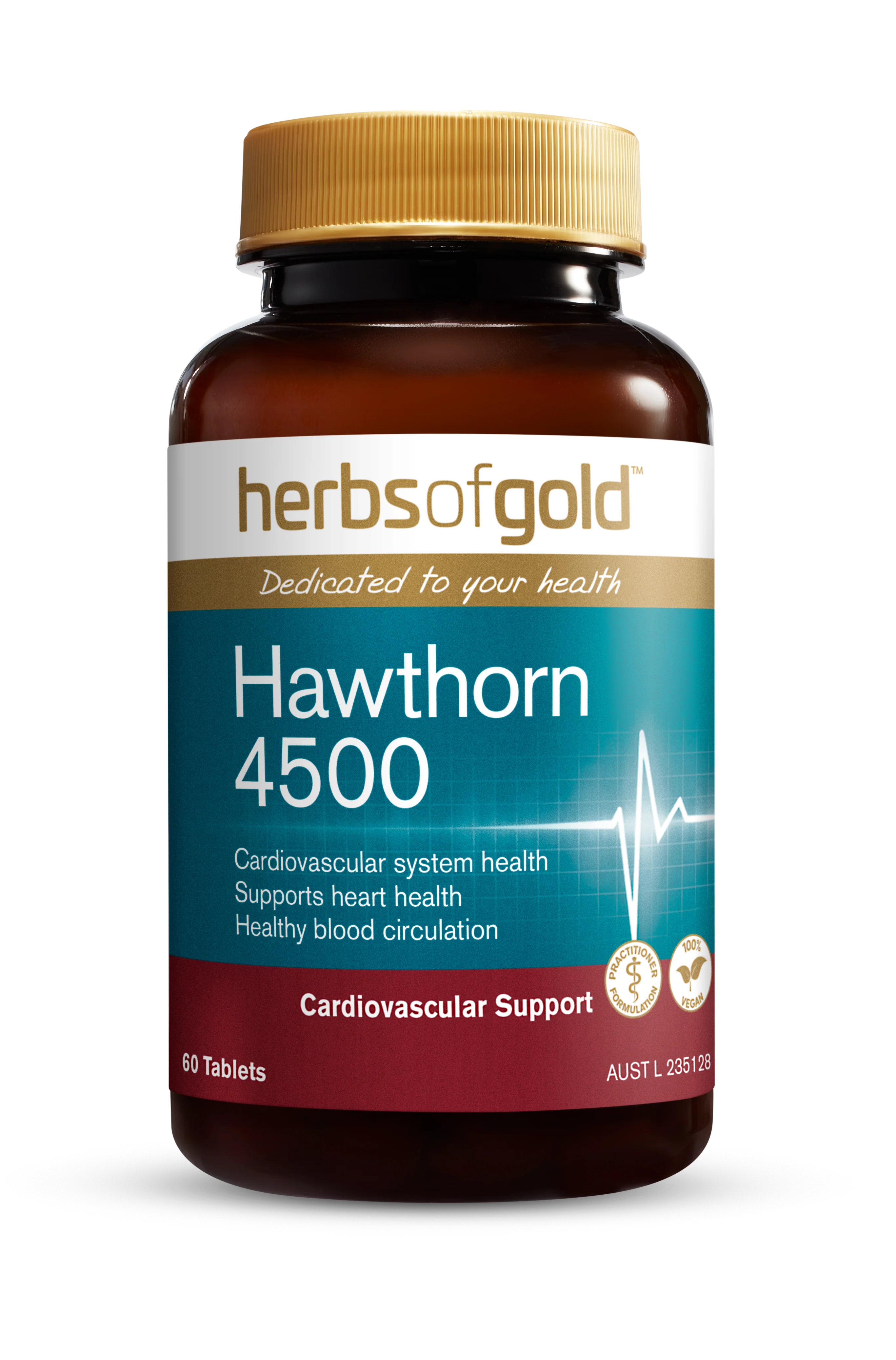 Herbs of Gold Hawthorn 4500 60 tablets